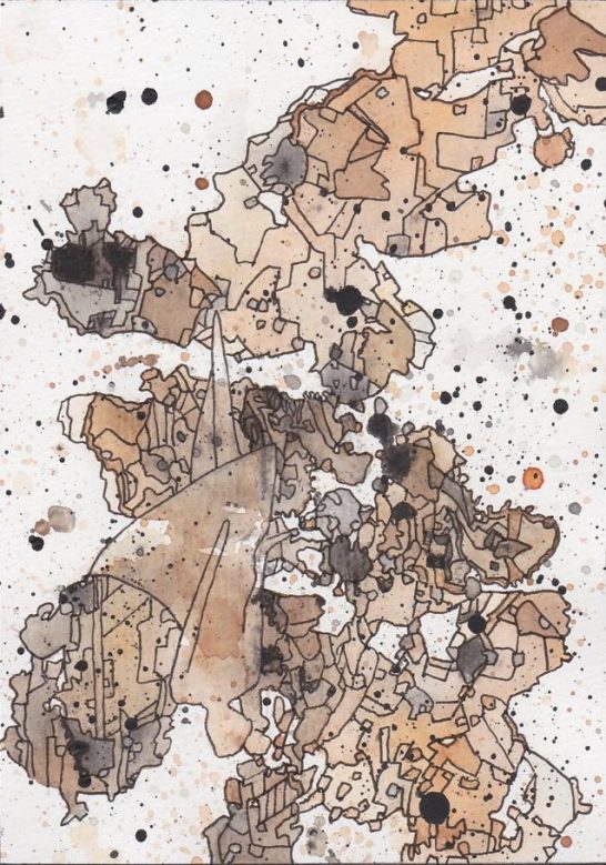 Patterns in brown (available) Patterns in brown €50,-